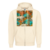 Sandshell western charolais cow seamless pattern Zipper Hoodie - HRA Design Shop