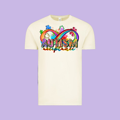 Autism Acceptance Vintage Tee Designed By Zillion Design Studio