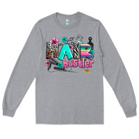 Heather Grey hair hustler Long Sleeve Tee - AdoDesignShop