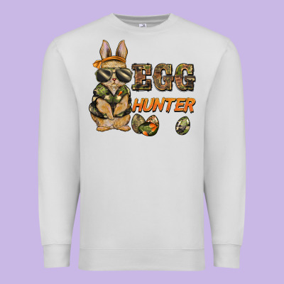 Easter Egg Hunter Rabbit Bunny Premium Sweatshirt Designed By Barkaloodesign