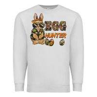 Dove Grey easter egg hunter rabbit bunny Premium Sweatshirt - BarkalooDesign