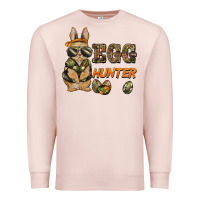 Pale Pink easter egg hunter rabbit bunny Premium Sweatshirt - BarkalooDesign