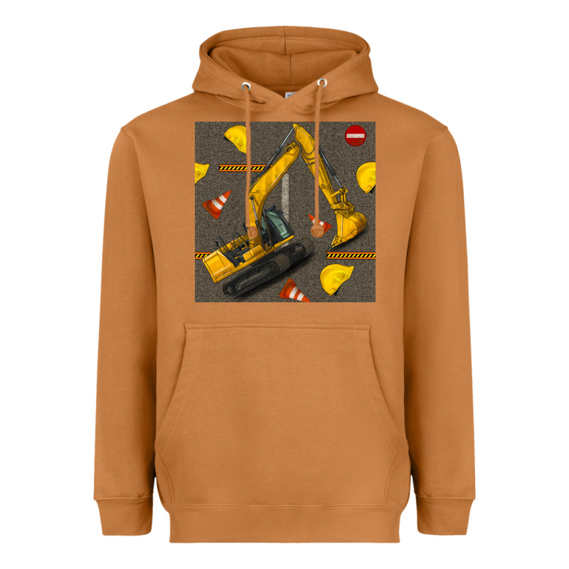 Excavator Seamless Pattern Heavyweight Hoodie by BundleAndBundleShop | Teevron