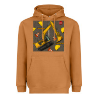 Meerkat excavator seamless pattern Heavyweight Hoodie - BundleAndBundleShop