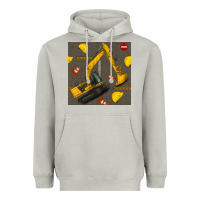 Moon Dust excavator seamless pattern Heavyweight Hoodie - BundleAndBundleShop