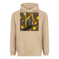 Mushroom excavator seamless pattern Heavyweight Hoodie - BundleAndBundleShop