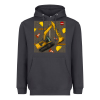 Smoke excavator seamless pattern Heavyweight Hoodie - BundleAndBundleShop