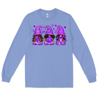 Colony Blue Domestic Violence Warrior Afro Gnomes Long Sleeve Tee - texasbilliewilder