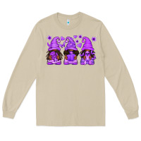 Mushroom Domestic Violence Warrior Afro Gnomes Long Sleeve Tee - texasbilliewilder