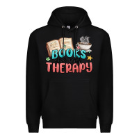 Black books are my therapy Premium Hoodie - MaliasSmallBusiness