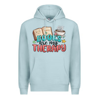 Blue Mist books are my therapy Premium Hoodie - MaliasSmallBusiness