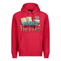 Cardinal books are my therapy Premium Hoodie - MaliasSmallBusiness