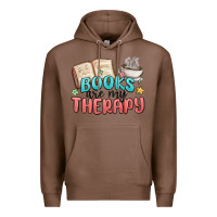 Chestnut books are my therapy Premium Hoodie - MaliasSmallBusiness