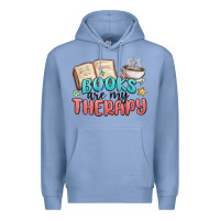 Colony Blue books are my therapy Premium Hoodie - MaliasSmallBusiness
