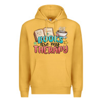 Mustard books are my therapy Premium Hoodie - MaliasSmallBusiness
