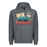 Rock books are my therapy Premium Hoodie - MaliasSmallBusiness