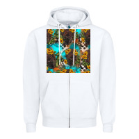White western bison and sunflowers seamless pattern Zipper Hoodie - HRA Design Shop