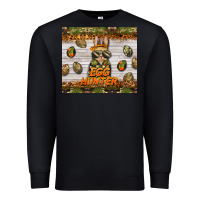 Black easter egg hunter  rabbit Premium Sweatshirt - BarkalooDesign