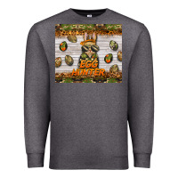 Charcoal Heather easter egg hunter  rabbit Premium Sweatshirt - BarkalooDesign