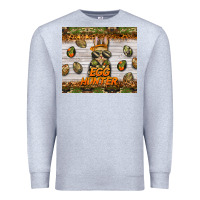 Heather Grey easter egg hunter  rabbit Premium Sweatshirt - BarkalooDesign