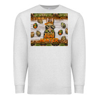 Oatmeal Heather easter egg hunter  rabbit Premium Sweatshirt - BarkalooDesign