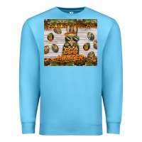 Ocean Blue easter egg hunter  rabbit Premium Sweatshirt - BarkalooDesign