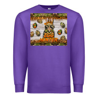 Purple easter egg hunter  rabbit Premium Sweatshirt - BarkalooDesign