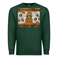 Sports Green easter egg hunter  rabbit Premium Sweatshirt - BarkalooDesign
