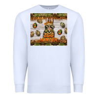 White easter egg hunter  rabbit Premium Sweatshirt - BarkalooDesign