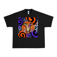 Black halloween bull skull Urban Heavy Tee - BarkalooDesign