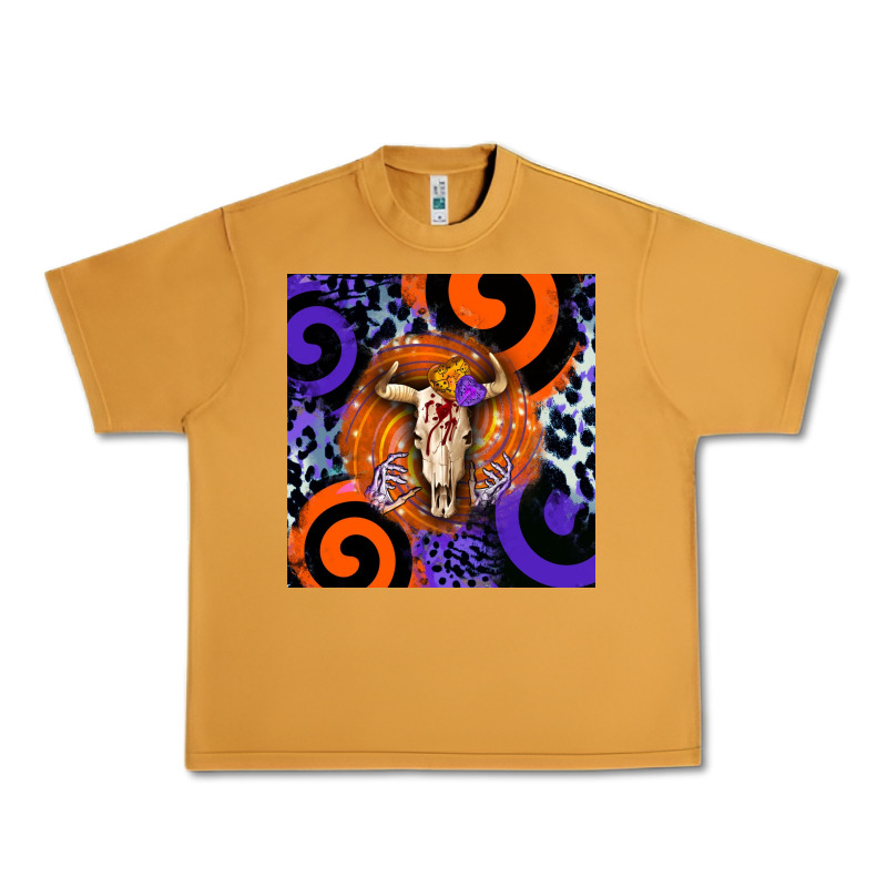Halloween Bull Skull Urban Heavy Tee by BarkalooDesign | Teevron