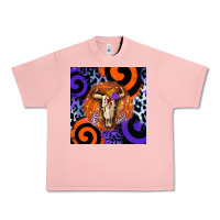 Salmon halloween bull skull Urban Heavy Tee - BarkalooDesign