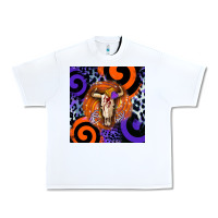White halloween bull skull Urban Heavy Tee - BarkalooDesign