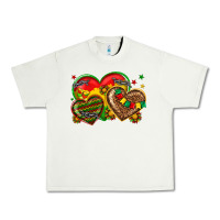 Pistachio juneteenth heart Urban Heavy Tee - texasbilliewilder
