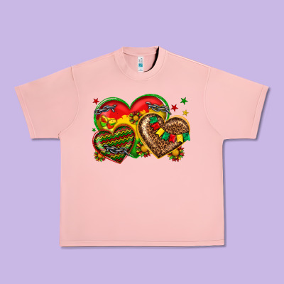 Urban Heavy Tee juneteenth heart