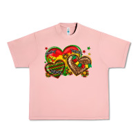 Salmon juneteenth heart Urban Heavy Tee - texasbilliewilder