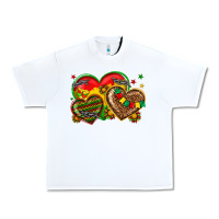 White juneteenth heart Urban Heavy Tee - texasbilliewilder