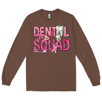 Chestnut Dental Squad with Teeth Long Sleeve Tee - texasbilliewilder