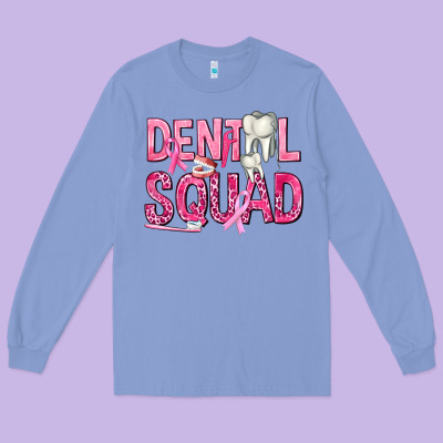 Dental Squad With Teeth Long Sleeve Tee Designed By Texasbilliewilder