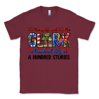 Burgundy It's the guts and it's the glory a hundred stripes Classic Tee - Neo Western