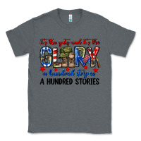 Charcoal Heather It's the guts and it's the glory a hundred stripes Classic Tee - Neo Western