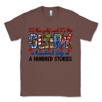 Chestnut It's the guts and it's the glory a hundred stripes Classic Tee - Neo Western