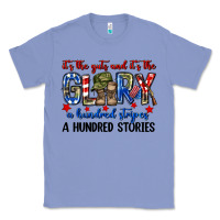 Colony Blue It's the guts and it's the glory a hundred stripes Classic Tee - Neo Western