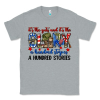 Heather Grey It's the guts and it's the glory a hundred stripes Classic Tee - Neo Western