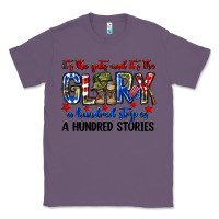 Lavender It's the guts and it's the glory a hundred stripes Classic Tee - Neo Western