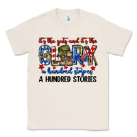 Natural It's the guts and it's the glory a hundred stripes Classic Tee - Neo Western