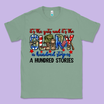 It's The Guts And It's The Glory A Hundred Stripes Classic Tee Designed By Neo Western