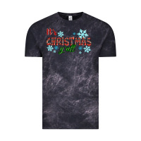 Cloud Black It's Christmas Y'all Season Winter Vintage Tee - RanaPortraitStore