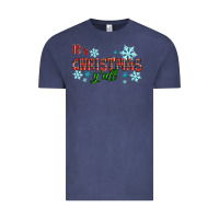 Vintage Denim It's Christmas Y'all Season Winter Vintage Tee - RanaPortraitStore