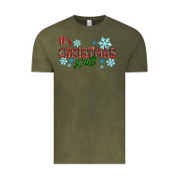 Vintage Olive It's Christmas Y'all Season Winter Vintage Tee - RanaPortraitStore